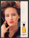 1988 Guerlain Paris Shalimar Fragrance Gabrielle Lazure Print Advertisement Ad