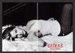 Guess 1990s Print Advertisement (2 pages) 1999 Laetitia Casta Rinse Denim Model Fetch the Paper!