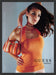 Guess 2000s Print Advertisement 2001 Handbags Brunette Tank Top Orange Fetch the Paper!