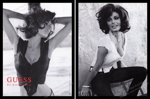Guess by Marciano 2000s Print Advertisement Ad Front & Back 2008 Line Gost Sexy Fetch the Paper!