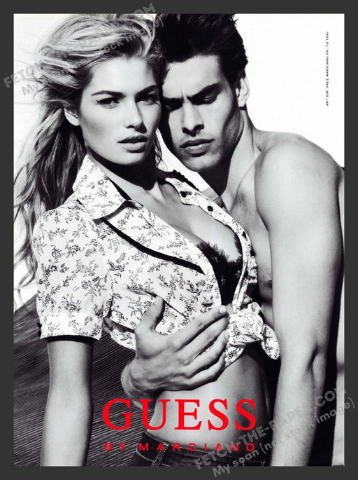 2007 Print Advertisement Guess by Marciano Sexy Couple Blonde Clothing Ad.