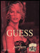 Guess Perfume 1990s Print Advertisement Ad 1991 Claudia Schiffer Sexy Red Fetch the Paper!