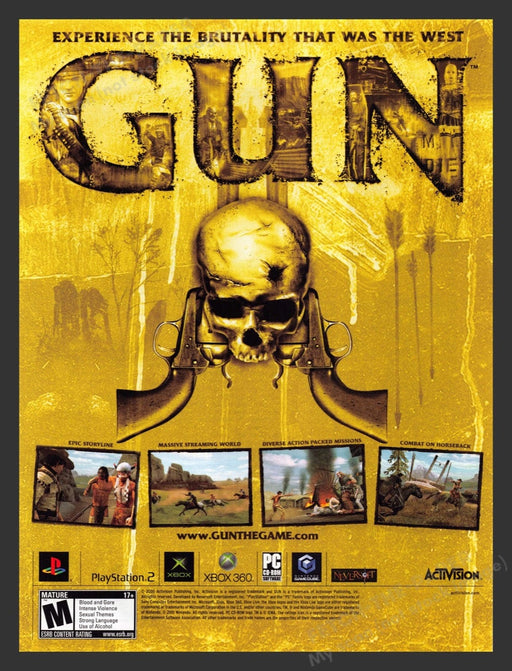 2005 Gun West Video Game Print Advertisement
