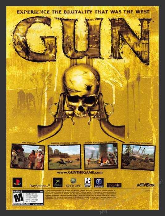 2005 Gun West Video Game Print Advertisement