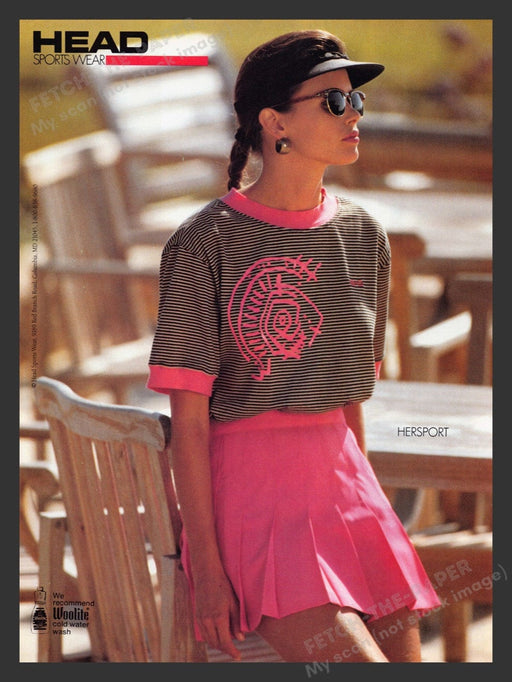 1990 Head Sportswear "Hersport" Clothing Print Advertisement Ad