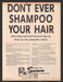 1956 Helene Curtis Suave Hairdressing & Conditioner Print Advertisement Ad
