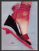 Hermes 2000s Print Advertisement Shoes Lacquer & Earth Foot Red Fetch the Paper!