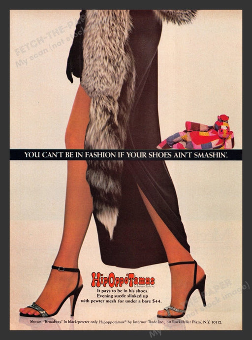 1983 Hipoppotamus Footwear Sexy Legs & Heels Print Advertisement Ad