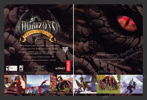 2004 Horizons: Empire of Istaria Video Game Print Advertisement (2 Pages)