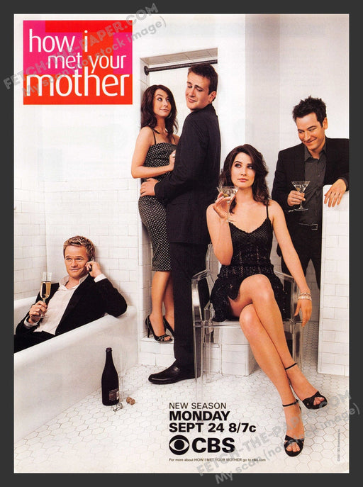 2007 Print Advertisement How I Met Your Mother T.V. Show CBS Ad.