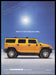 Hummer H2 SUV 2000s Print Advertisement Ad 2002 Yellow Fetch the Paper!