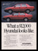 Hyundai 1980s Print Advertisement Ad 1988 Car Sponsor 1988 Olympics Fetch the Paper!
