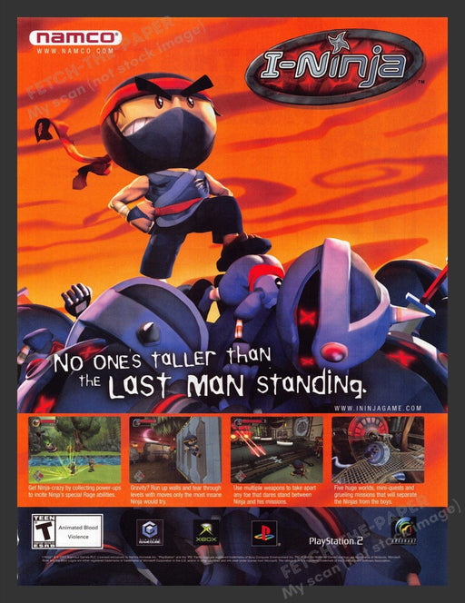 2003 I-Ninja Video Game Print Advertisement