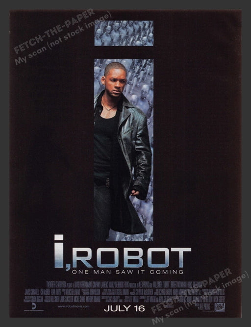 2004 i, Robot Movie Release Will Smith Print Advertisement Ad
