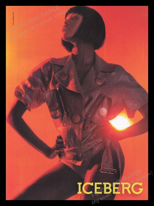 Iceberg 2000's Print Advertisement Ad 2007 Clothing Legs High Fashion Model Fetch the Paper!