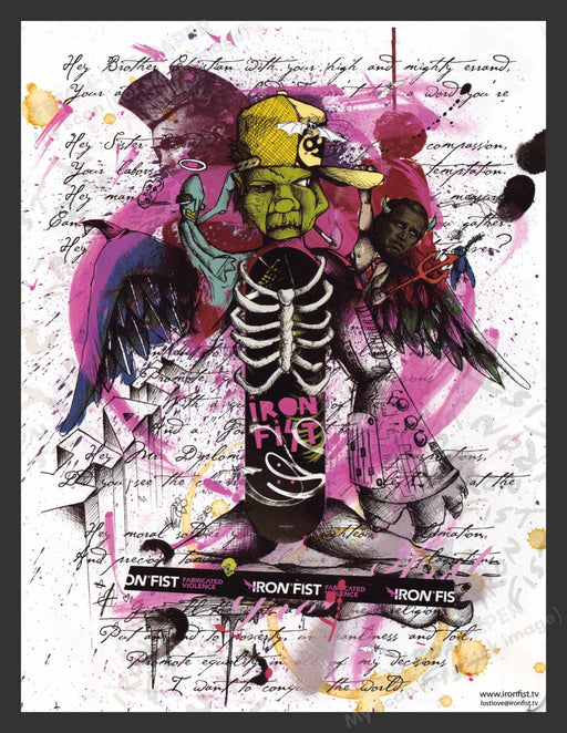 2005 Iron Fist Clothing Fabricated Violence Print Advertisement Ad.