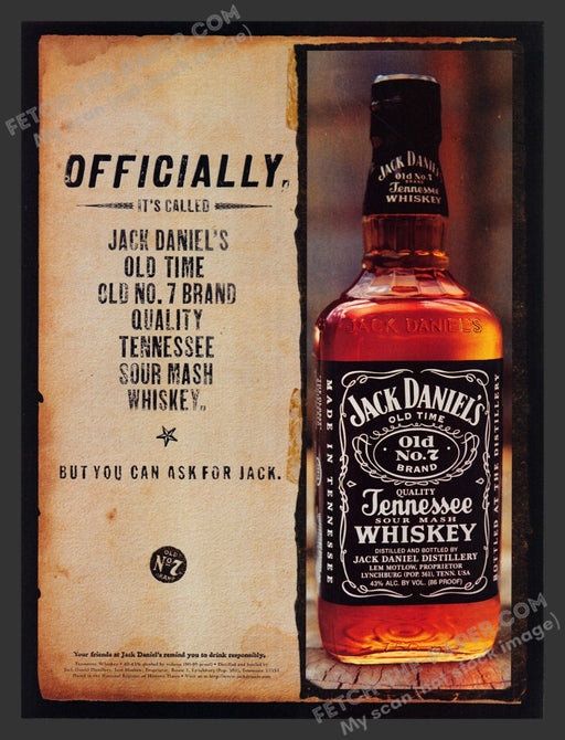 1999 Print Advertisement Jack Daniel's Whiskey Old No. 7 Alcohol Ad.