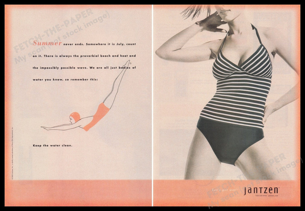 Jantzen 2000s Print Advertisement (2 pages) 2003 Fetch the Paper!