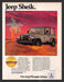 1987 Jeep Sheik Wrangler Sahara Print Advertisement Ad