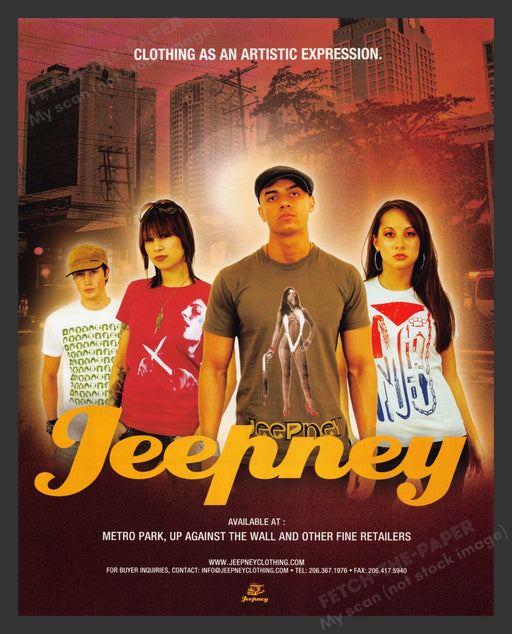 2007 Jeepney Clothing Cityscape Print Advertisement.