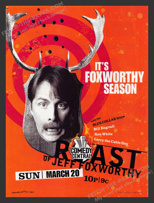 2005 Print Advertisement Jeff Foxworthy Comedy Central T.V. Show Celebrity Ad.