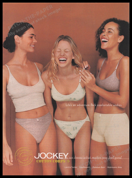 Jockey 2000s Print Advertisement Ad 2000 Fetch the Paper!
