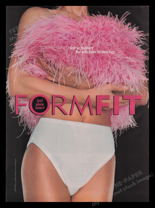 Jockey Formfit 2000s Print Advertisement 2000 Underwear Panties Legs Fetch the Paper!