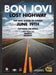2007 Print Advertisement Jon Bon Jovi "Lost Highway" New Album Release Ad.