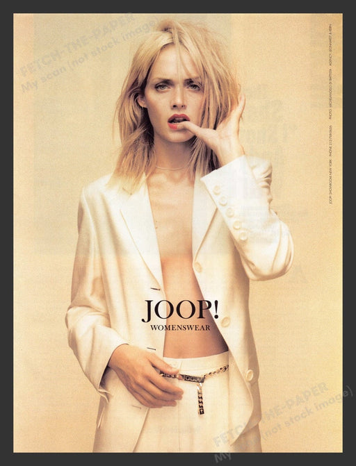 1996  Joop! Womenswear Topless Blonde Print Advertisement Ad