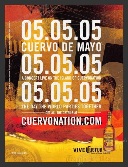 2005 Jose Cuervo 05.05.05 Party Print Advertisement Ad
