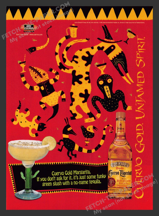1997 Print Advertisement Jose Cuervo Especial Tequila Untamed Spirit Alcohol Ad.