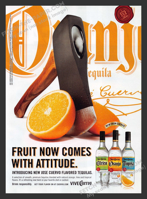 2007 Print Advertisement Jose Cuervo Flavored Tequilas Alcohol Ad.