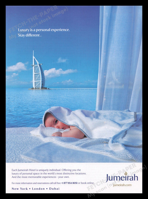 Jumeirah Burj Al Arab Hotel 2000s Print Advertisement Ad 2006 Dubai Fetch the Paper!
