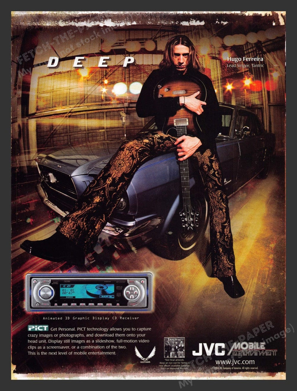 JVC CD Receiver 2003 Ad - Hugo Ferreira Tantric Print Ad — Fetch-the-Paper
