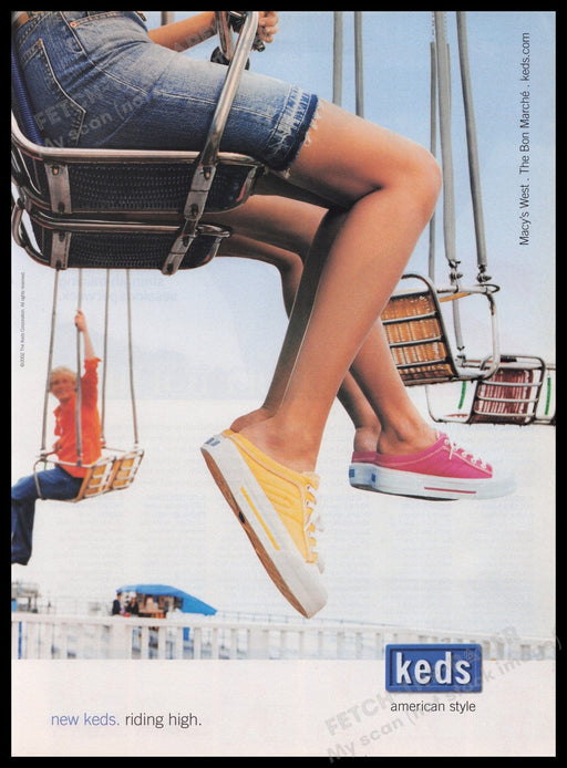 Keds 2000s Print Advertisement Ad 2002 Fetch the Paper!