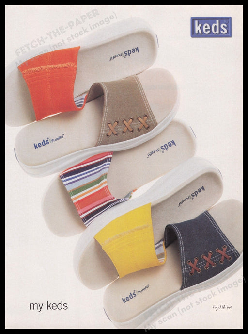 Keds 2000s Print Advertisement Ad 2003 Fetch the Paper!