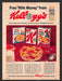 1963 Kellogg's "Milk Money" Cereal Flakes Rice Crispies Print Advertisement Ad