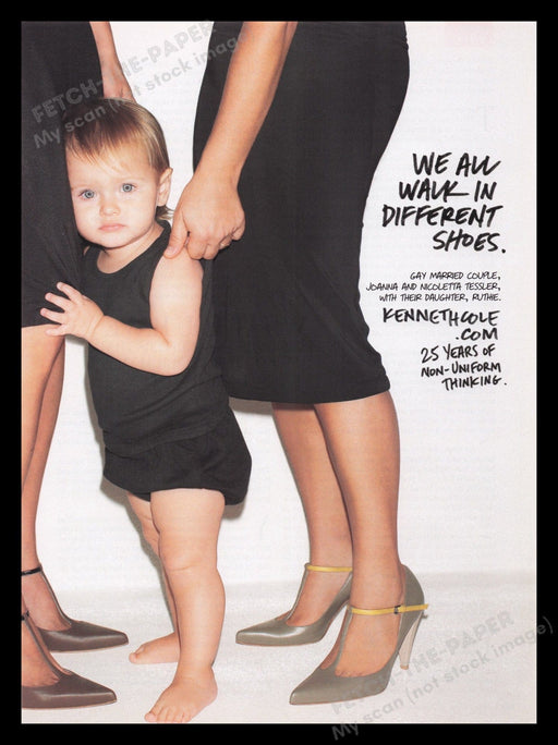 Kenneth Cole Shoes 2000s Print Advertisement Ad 2008 Legs All Walks of Life Fetch the Paper!