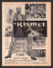 1956 Kismet Movie Release Print Advertisement Ad