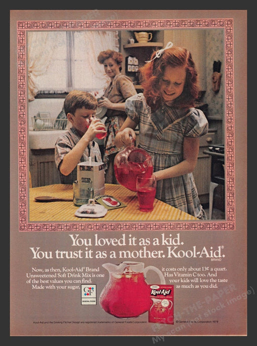 1979 Kool-Aid Family Kitchen Kids Mom Print Advertisement Ad