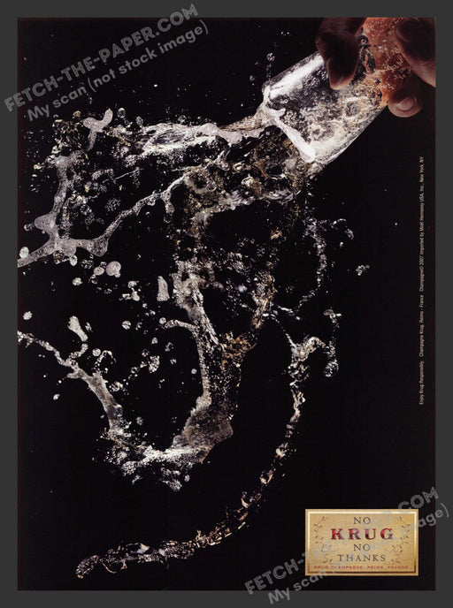 2007 Print Advertisement Krug Champagne Reims France Alcohol Ad.