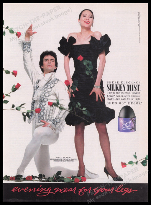 L'eggs Hosiery Kevin McKenzie Dancer 1980s Print Advertisement Ad 1989 Ballet Fetch the Paper!