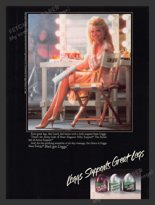 1988 L'eggs Hosiery Loni Anderson Pantyhose Legs Print Advertisement Ad