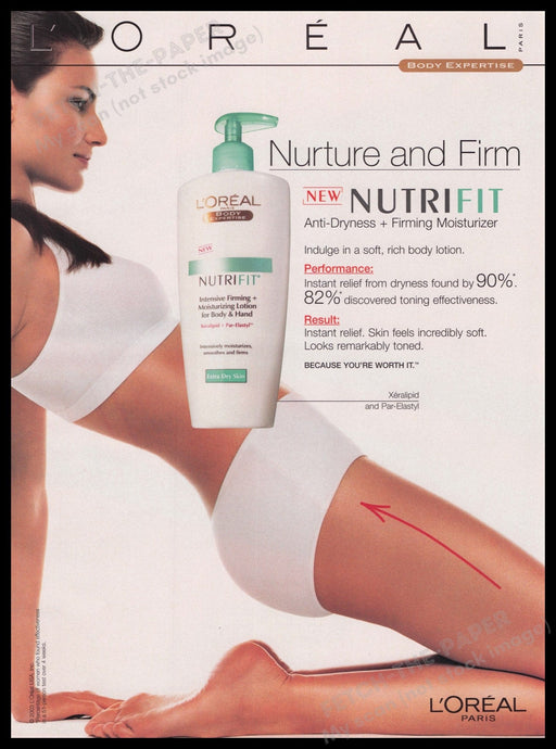 L'Oreal 2000s Print Advertisement Ad 2003 Fetch the Paper!