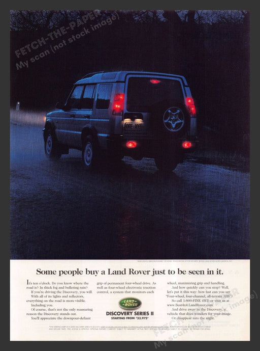 2000 Land Rover Discovery Series II Print Advertisement Ad