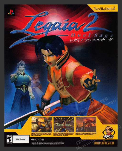 2002 Legaia 2: Duel Saga Video Game Print Advertisement
