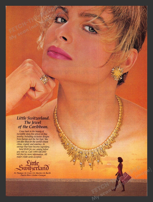 1988 Little Switzerland The Jewel of the Caribbean Print Advertisement Ad