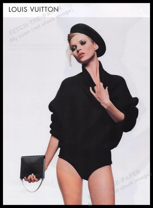 Louis Vuitton Clothing 2000s Print Advertisement Ad 2000 Kate Moss Legs Fetch the Paper!