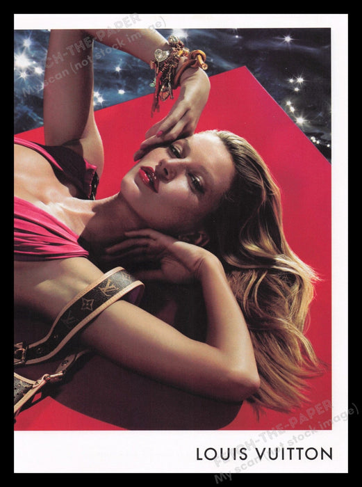 Louis Vuitton Fashion 2000s Print Advertisement Ad 2006 Sexy Model Fetch the Paper!