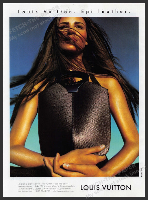 Louis Vuitton Handbags 1990s Print Advertisement Ad 1999 Epi Leather Fetch the Paper!